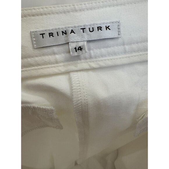 Trina Turk, dress pants, White, Size 14 - Picture 4 of 4
